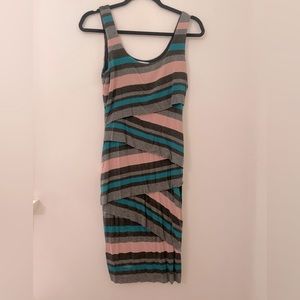 BAILEY 44 Made in the USA, tiered rayon and spandex dress. Size XS.